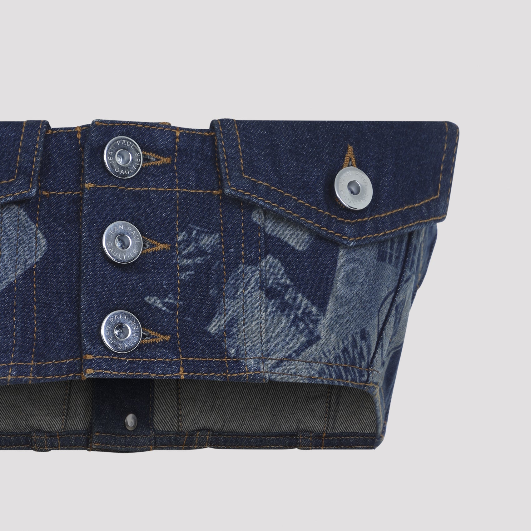 Jean Paul Gaultier Denim Bra Top - WOMEN CLOTHING - Jean Paul Gaultier - T.Luxy
