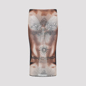 Jean Paul Gaultier Safe Sex Tattoo Midi Skirt - WOMEN CLOTHING - Jean Paul Gaultier - T.Luxy