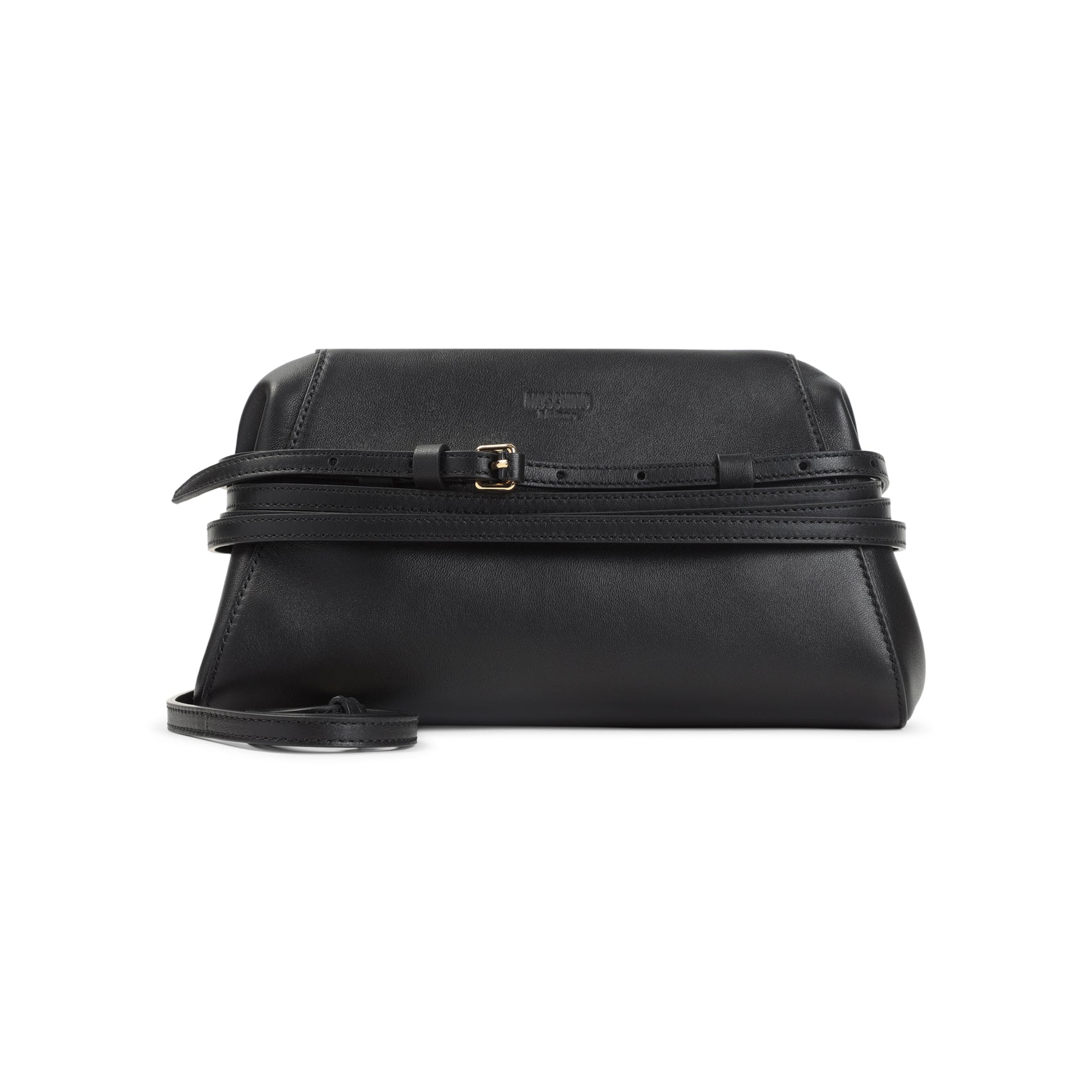 Moschino Clutches - Black | f7774e60ab26ed44b75c9f9c1a0f15c0d8a7fa31