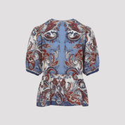 Farm Rio Shirts - Blue | 87f75a7cdfef48840d4818e6c17034974504aff3