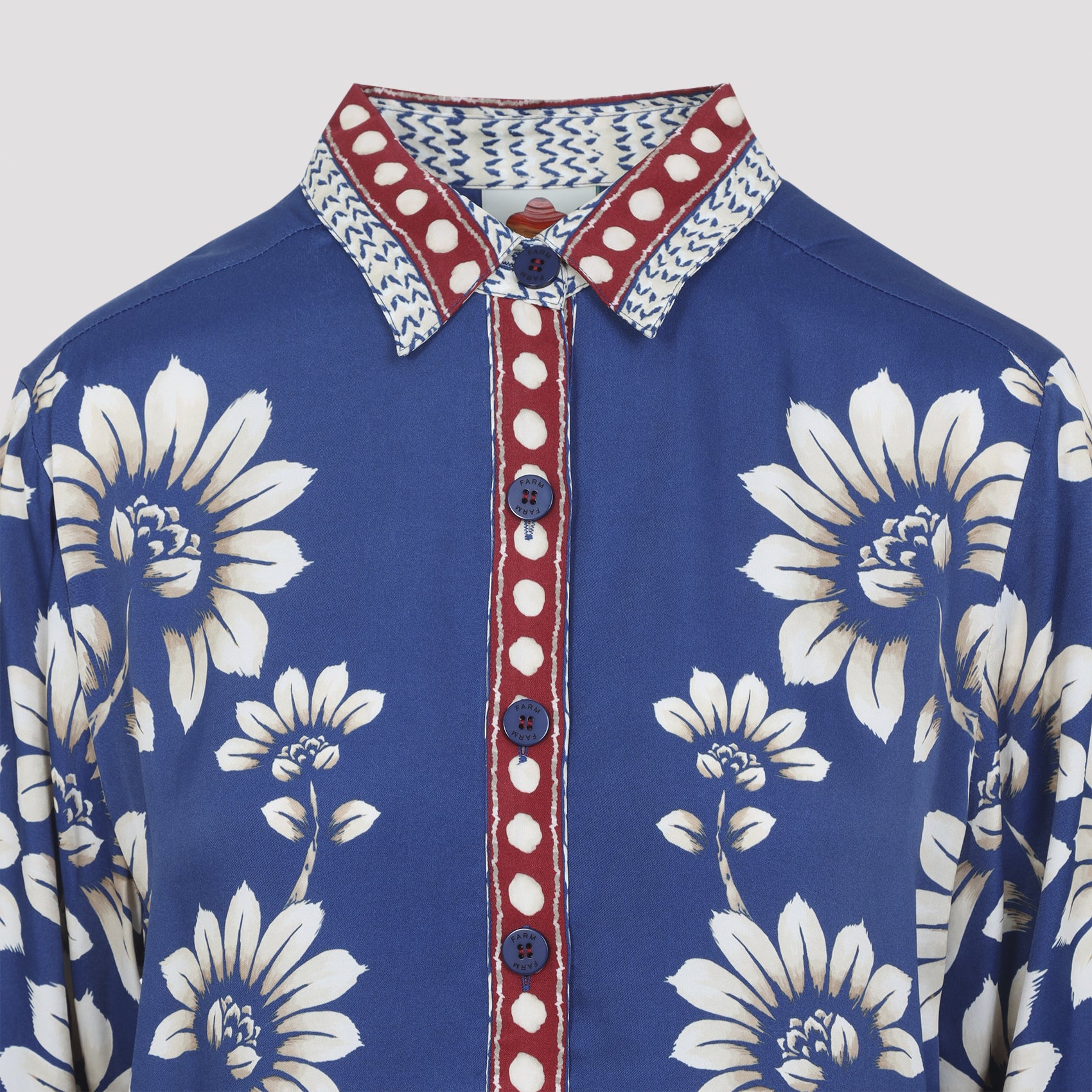 Farm Rio Shirts - Blue | 1423f7f19408a23bb3aa95277243f9bb20fe0cfc