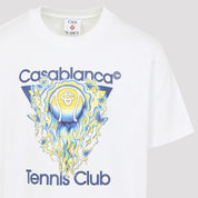 Casablanca Tennis Club Icon T-Shirt - MEN CLOTHING - Casablanca - T.Luxy