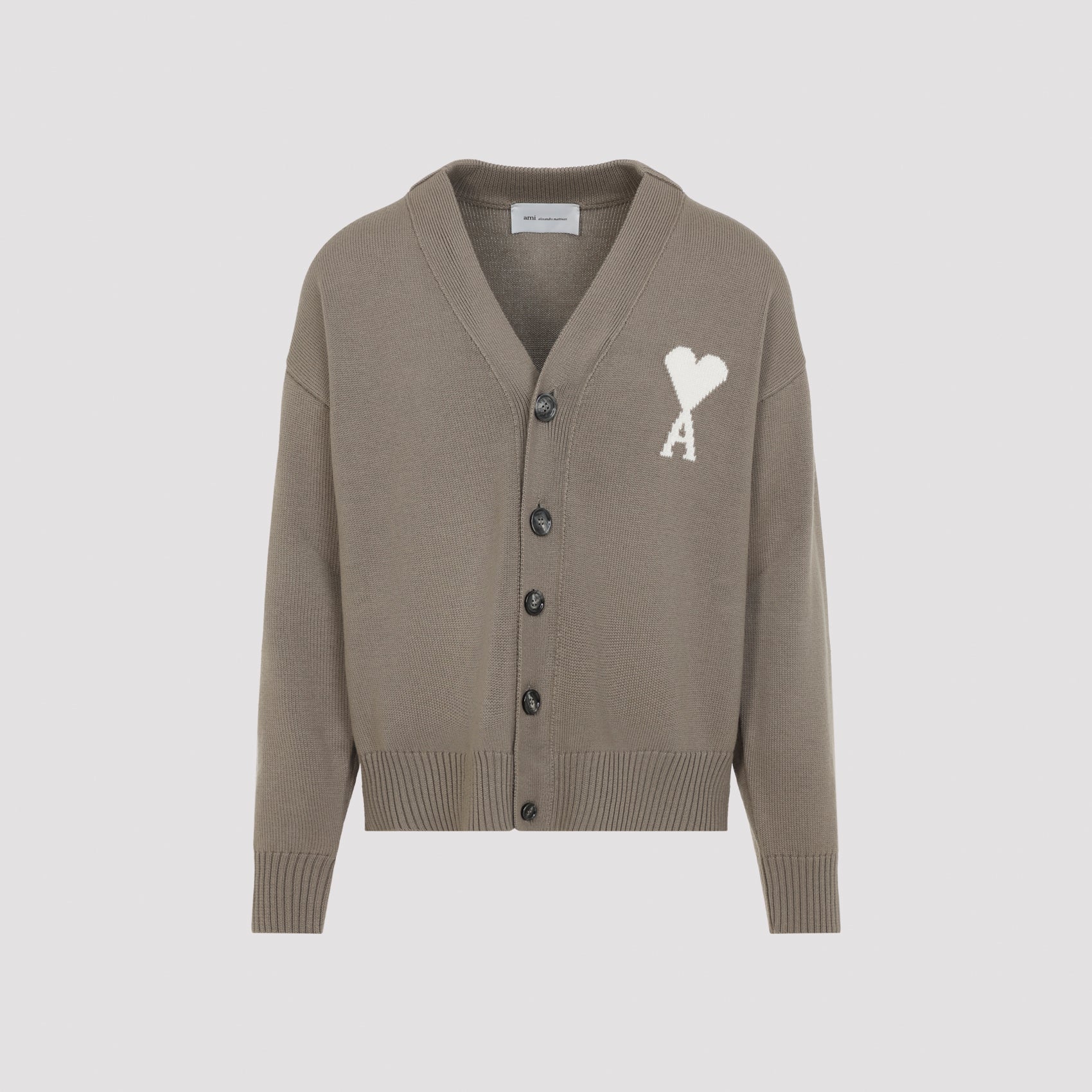 Ami Paris Cardigan - Nude & Neutrals | bd12e568c5db3e1ea424209fd06b50a847f82947