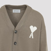 Ami Paris Cardigan - Nude & Neutrals | d2b5f87c7e8ad62e6e3dff8da38359efa4496a2b