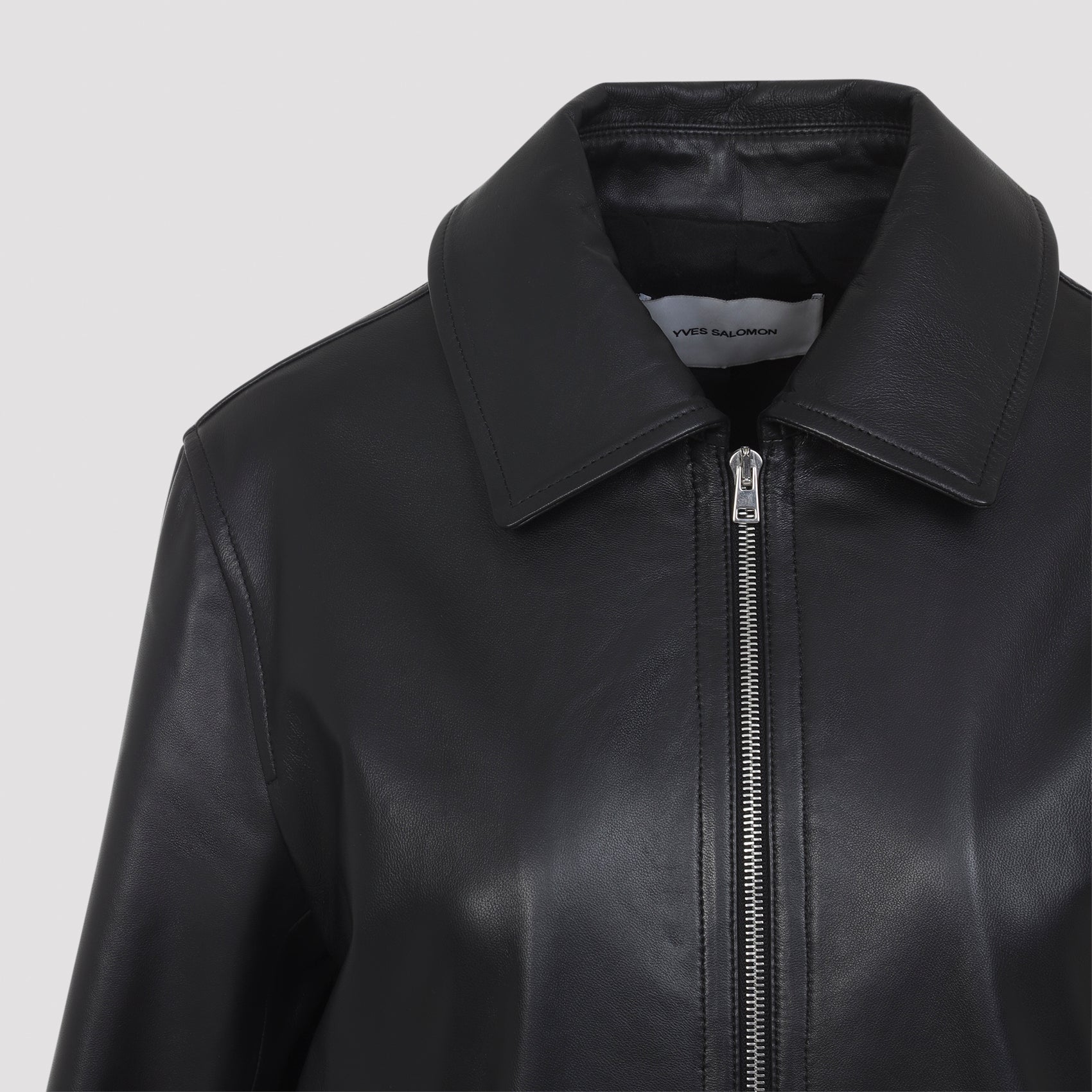 Yves Salomon Leather - Black | fb368c41362eecf37547867c4147d7badf566904