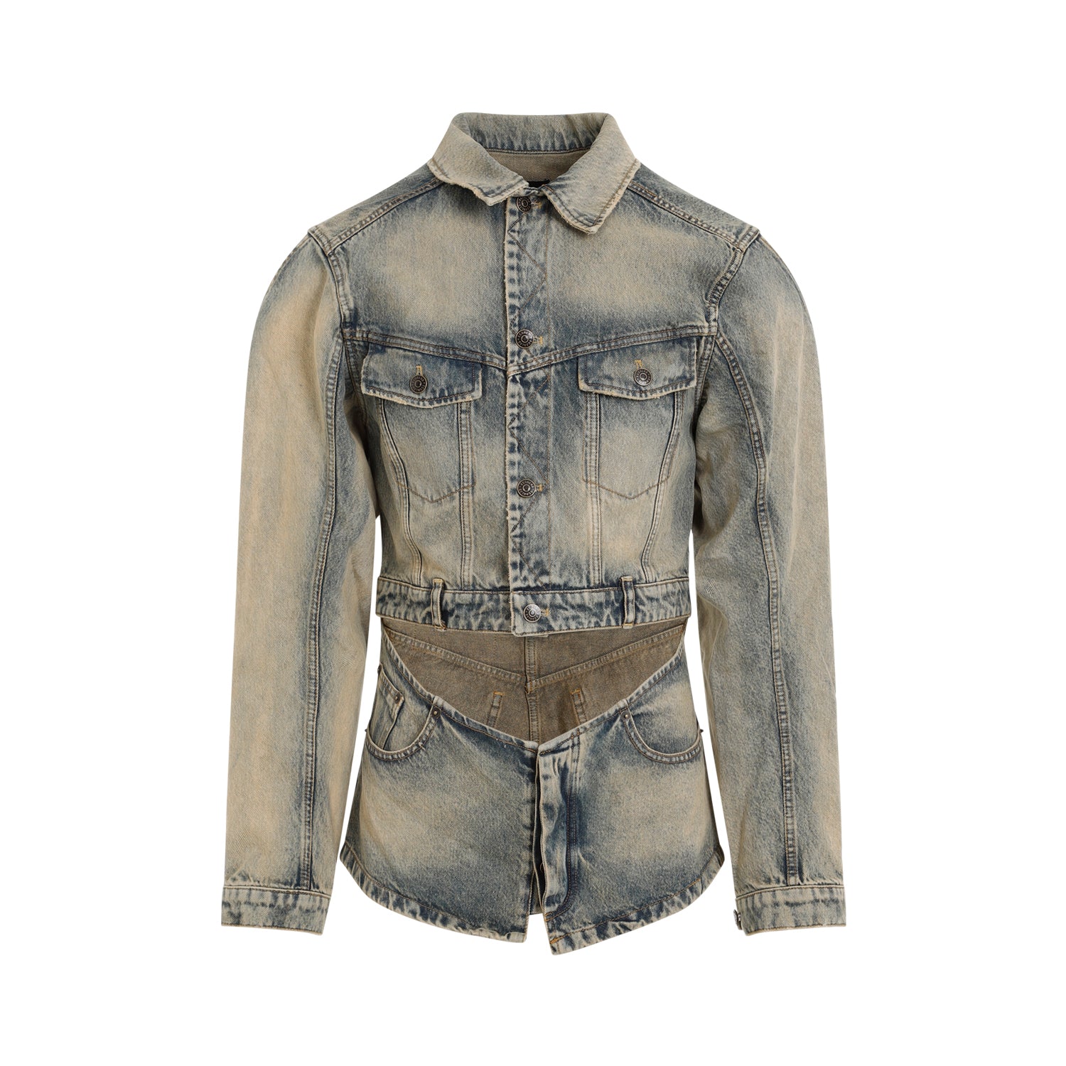 Egonlab Cutout Denim Jacket - MEN CLOTHING - Egonlab - T.Luxy