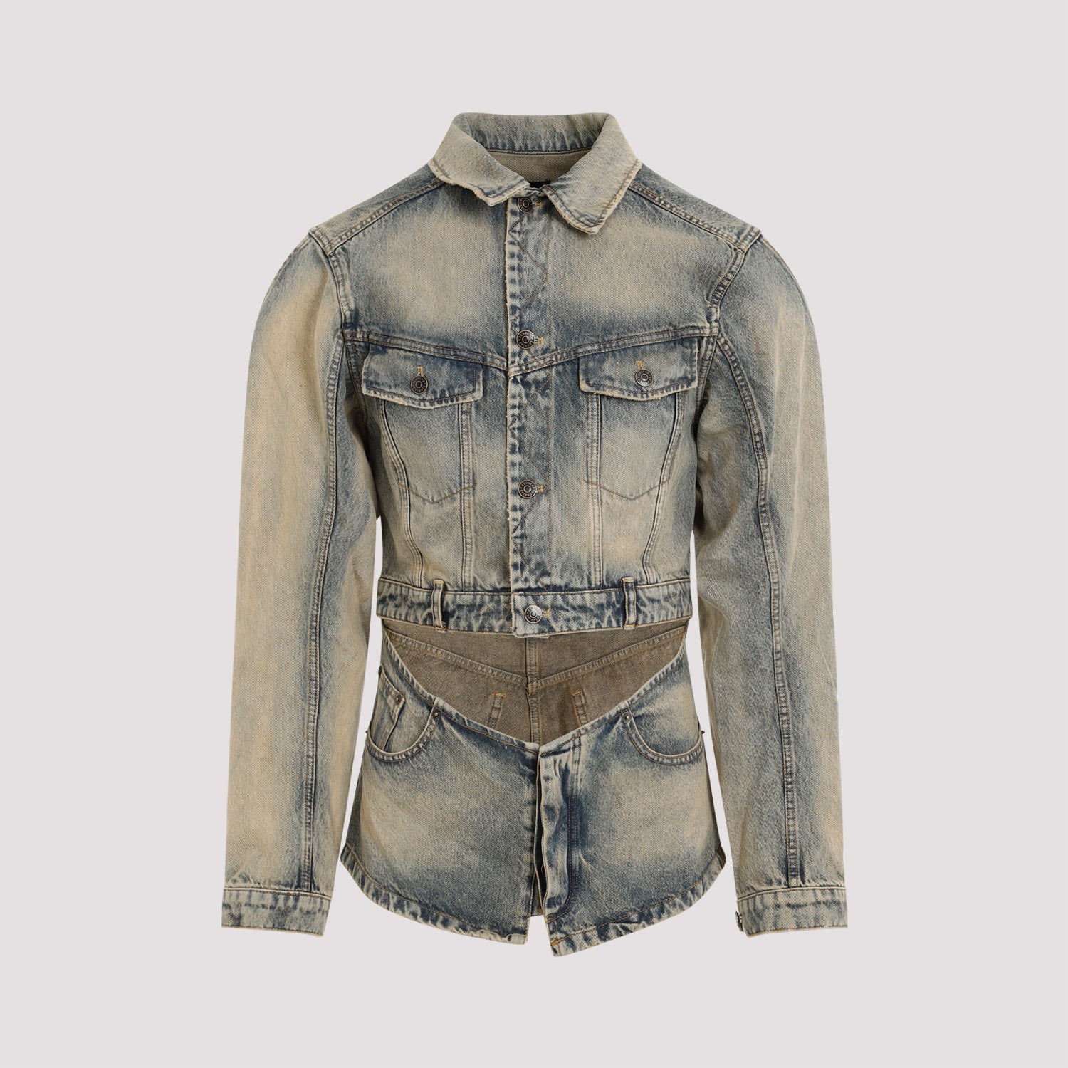 Egonlab Cutout Denim Jacket - MEN CLOTHING - Egonlab - T.Luxy