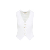 Elisabetta Franchi Gilet - White | d894e0de2505a22f9568619effa39f5084c91c5e