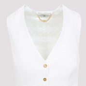 Elisabetta Franchi Gilet - White | 8cd9814044ca1b16b19e34fc8bede02bbb90c86b