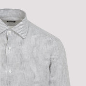 Zegna Shirts - Nude & Neutrals | ba9f58b2b868bd87644dc8a00392ae75b39d85bc