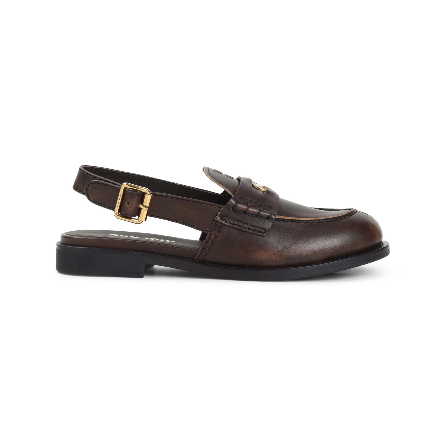 Miu Miu Loafers - Brown | 48ca0f8c0034f6b9c5f91963d23b80bfd160e545