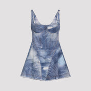 Roberto Cavalli Mini dresses - Blue | 65bcbaf0cff80e5b36a9a95fb6d7058bdbd21ef7