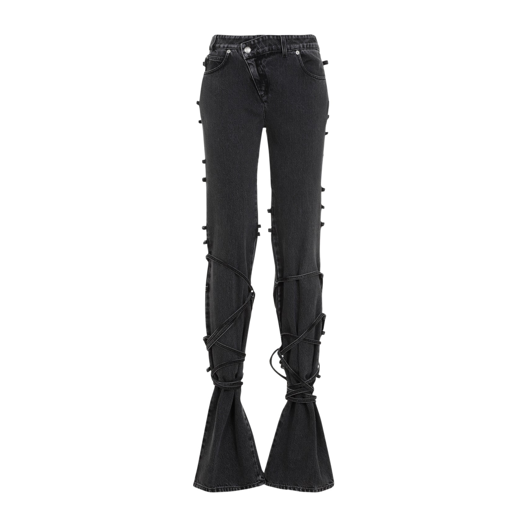 Alexander Mcqueen Tied Jeans - WOMEN CLOTHING - Alexander Mcqueen - T.Luxy