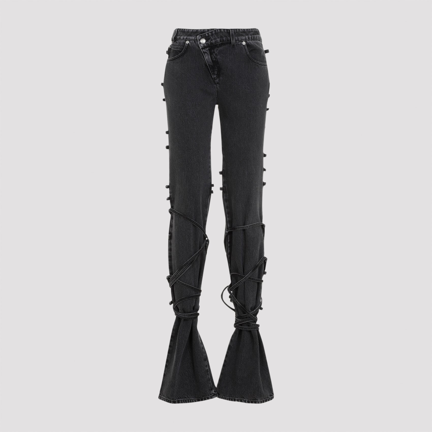 Alexander Mcqueen Tied Jeans - WOMEN CLOTHING - Alexander Mcqueen - T.Luxy