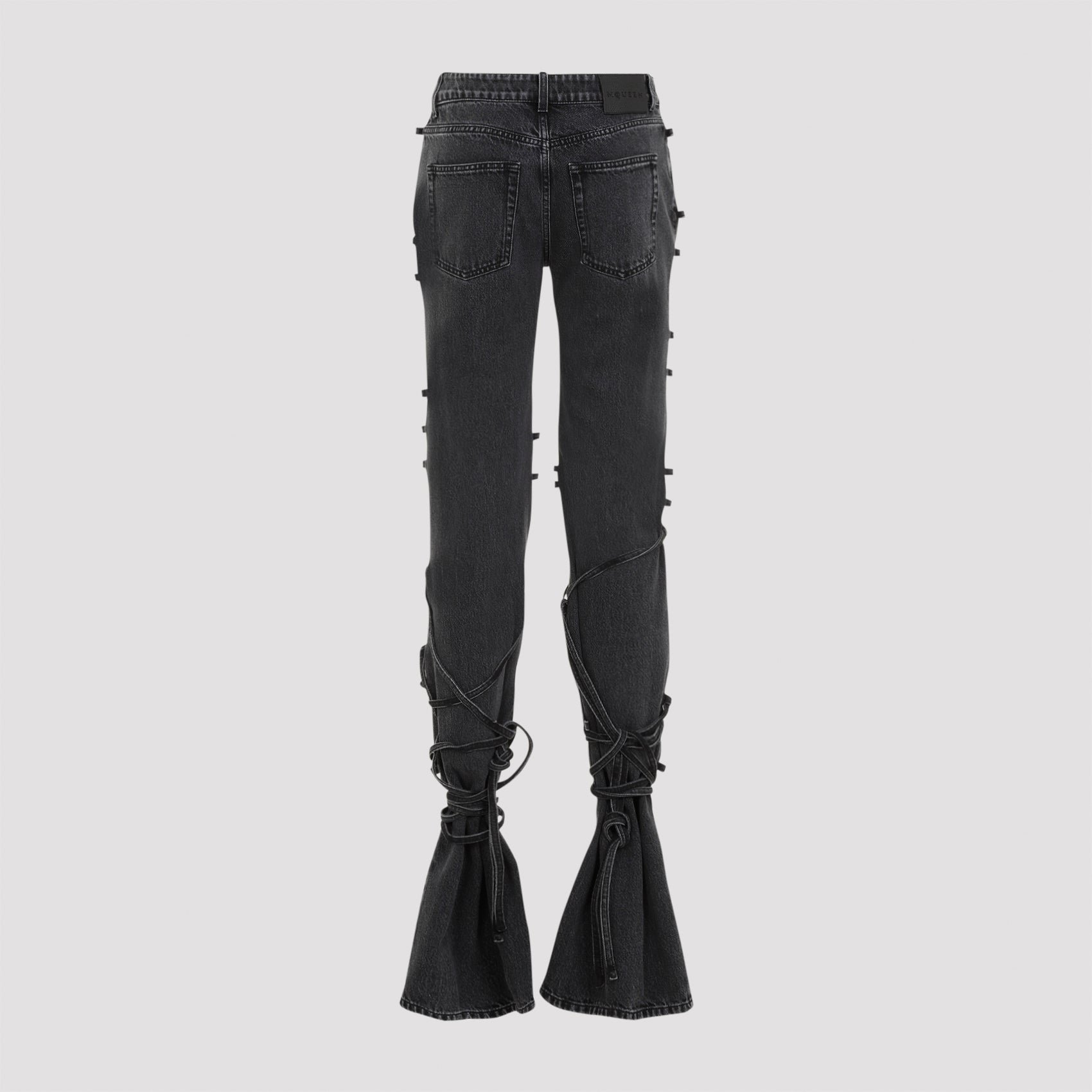 Alexander Mcqueen Tied Jeans - WOMEN CLOTHING - Alexander Mcqueen - T.Luxy