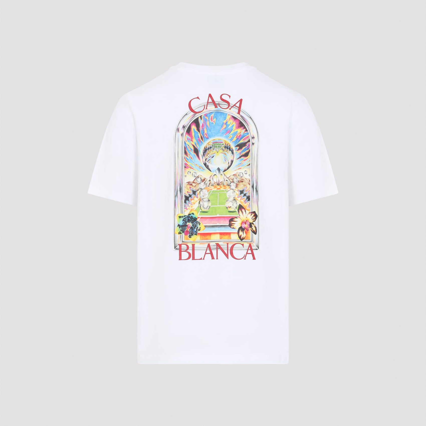 Casablanca Orchid Court T-Shirt - MEN CLOTHING - Casablanca - T.Luxy