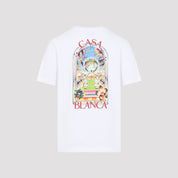 Casablanca Orchid Court T-Shirt - MEN CLOTHING - Casablanca - T.Luxy