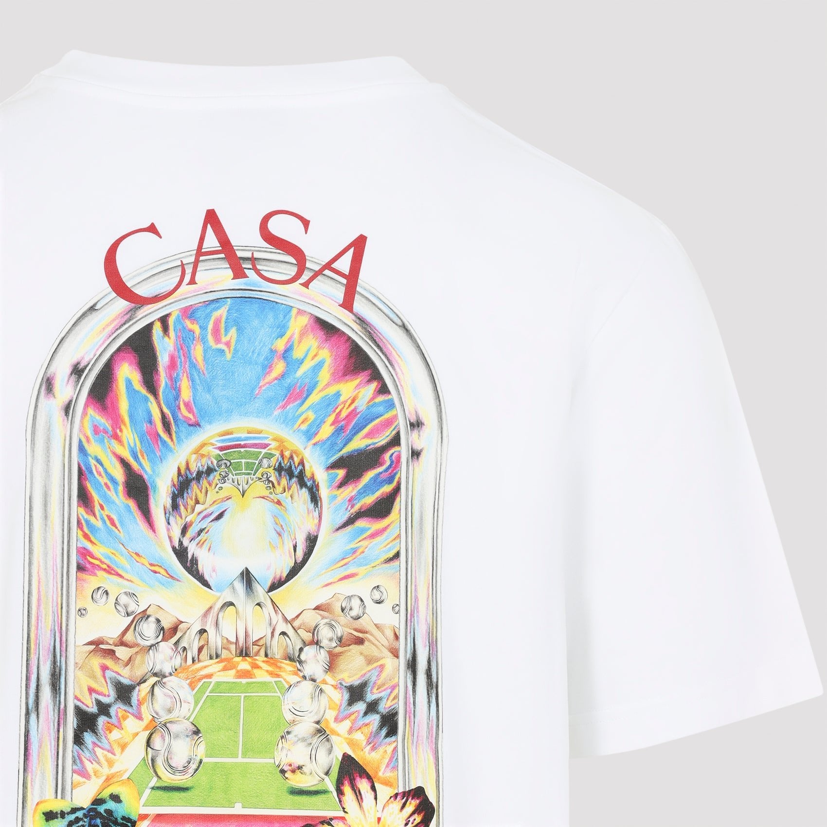 Casablanca Orchid Court T-Shirt - MEN CLOTHING - Casablanca - T.Luxy