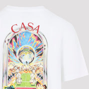 Casablanca Orchid Court T-Shirt - MEN CLOTHING - Casablanca - T.Luxy