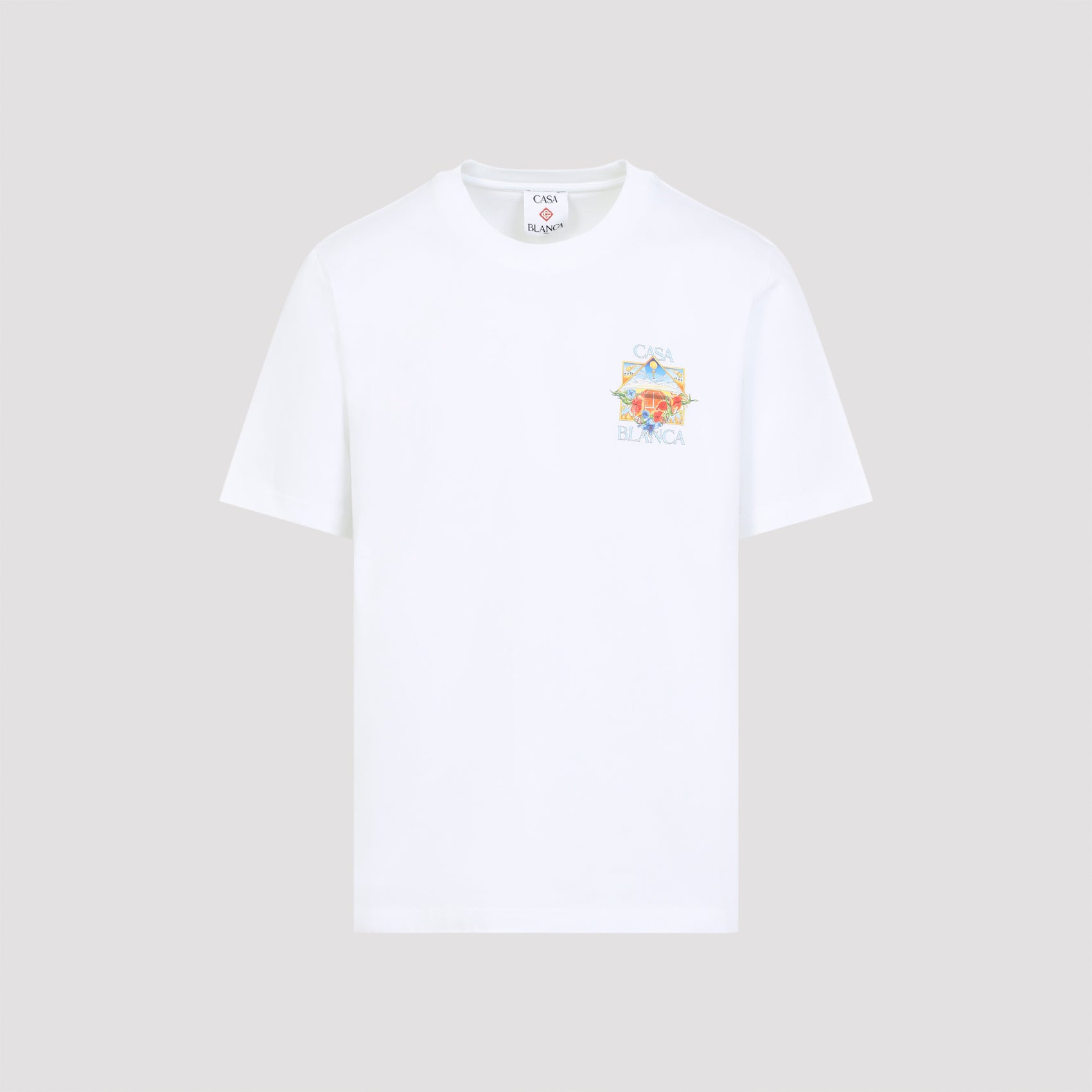 Casablanca Flower Court Icon T-Shirt - MEN CLOTHING - Casablanca - T.Luxy
