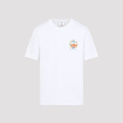 Casablanca Flower Court Icon T-Shirt - MEN CLOTHING - Casablanca - T.Luxy