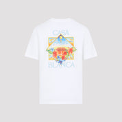 Casablanca Flower Court Icon T-Shirt - MEN CLOTHING - Casablanca - T.Luxy