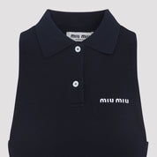 Miu Miu Polo - Blue | 6946f6a16f5226ba7a9f00f2e3febfe215ffd352