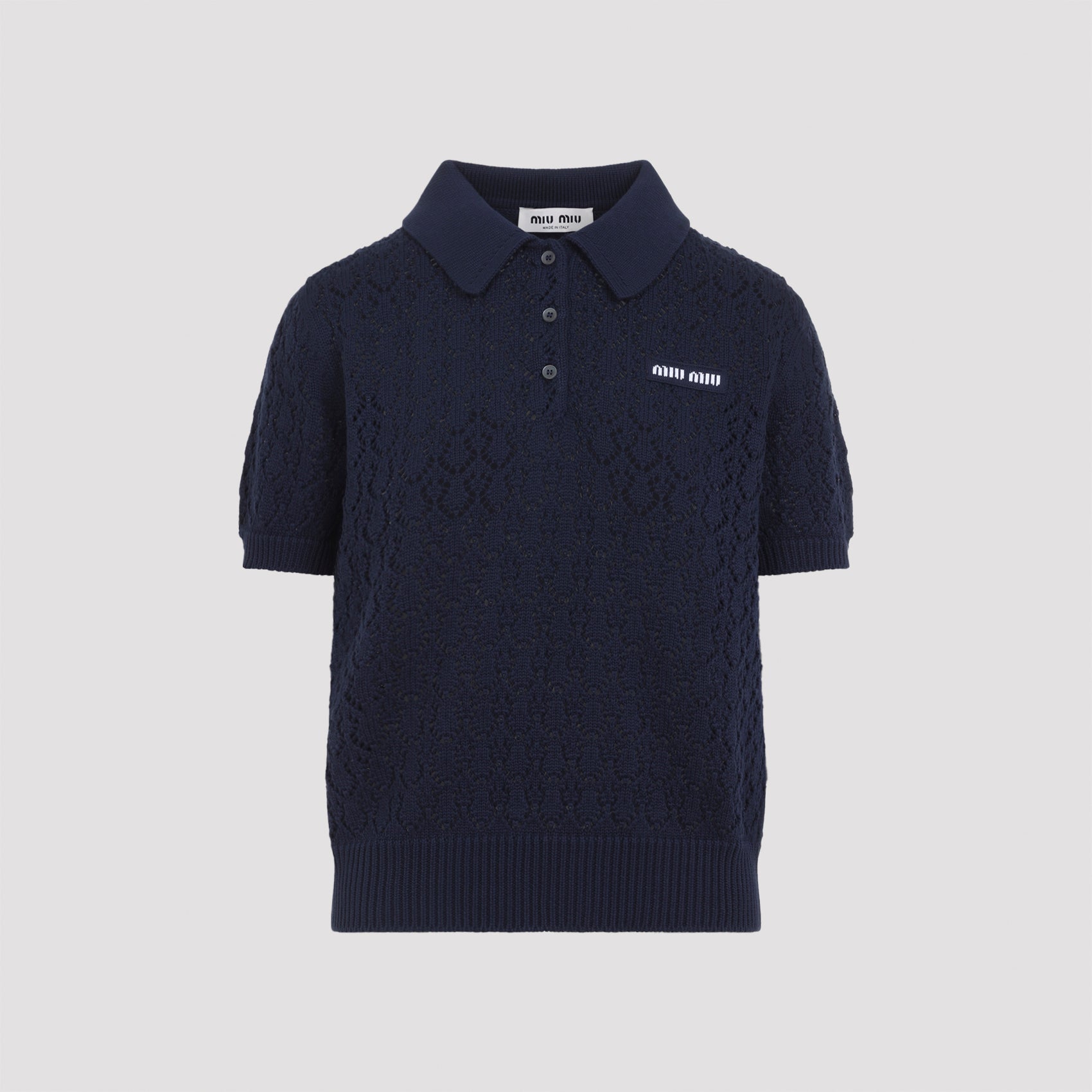 Miu Miu Polo - Blue | 40f5e4ae4a7014e0657842427b31291e0d19ac44