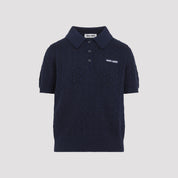 Miu Miu Polo - Blue | 40f5e4ae4a7014e0657842427b31291e0d19ac44