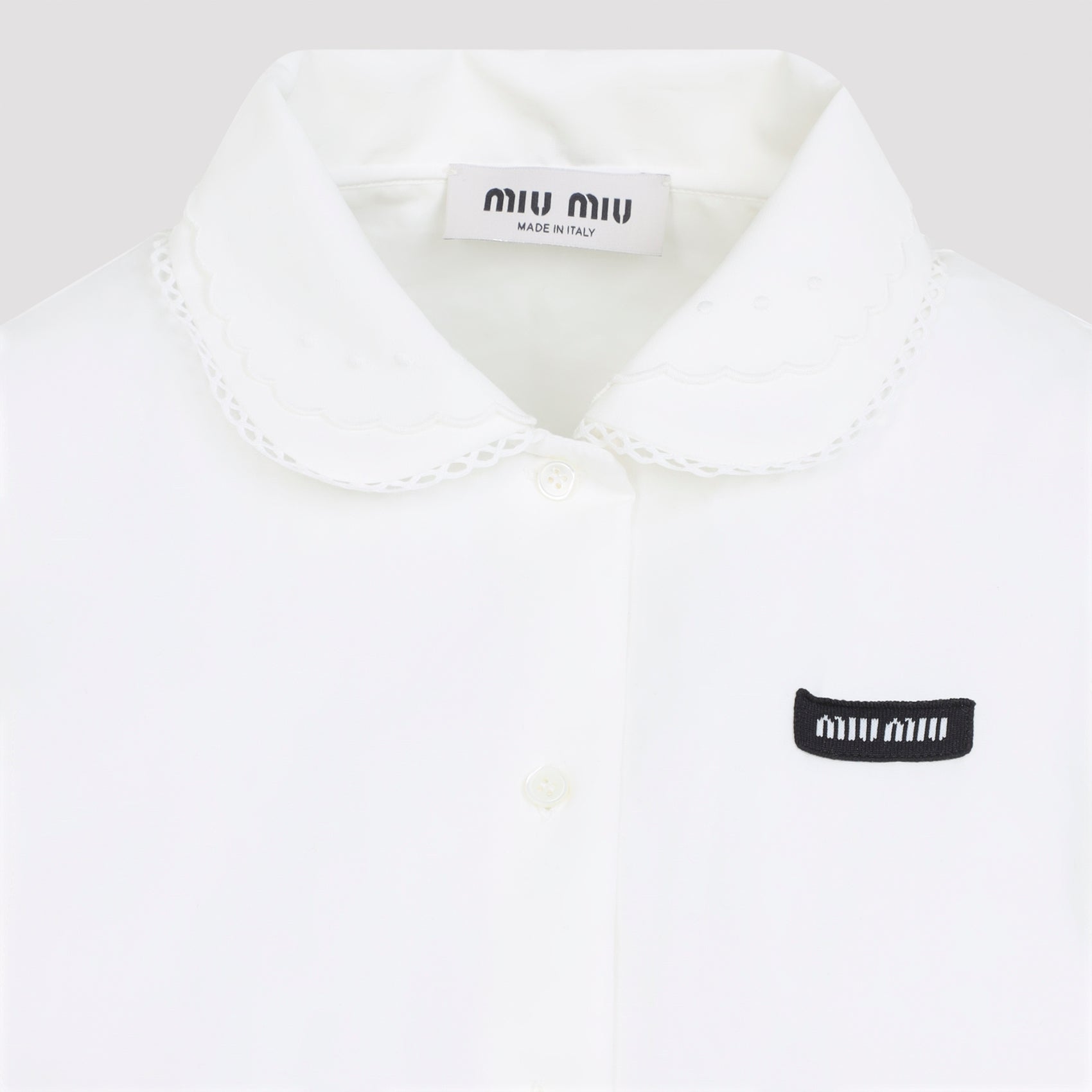 Miu Miu Shirts - White | 21f6668bf762c7e4275a5edefde249b655799aa5
