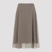 Brunello Cucinelli Midi skirts - Brown | d135ee6679aaa5c89421f26138d9b7932d3d3416