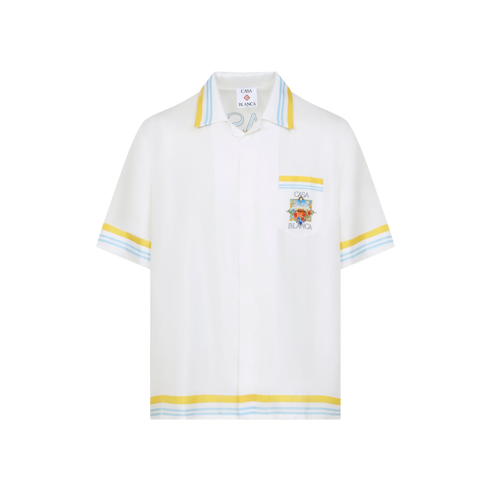 Casablanca Flower Court Icon Shirt - MEN CLOTHING - Casablanca - T.Luxy