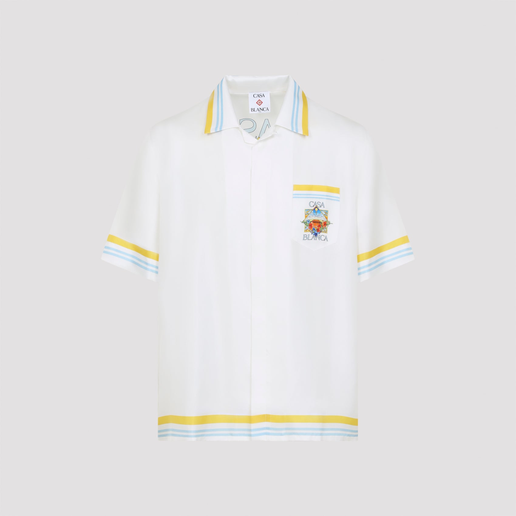 Casablanca Flower Court Icon Shirt - MEN CLOTHING - Casablanca - T.Luxy