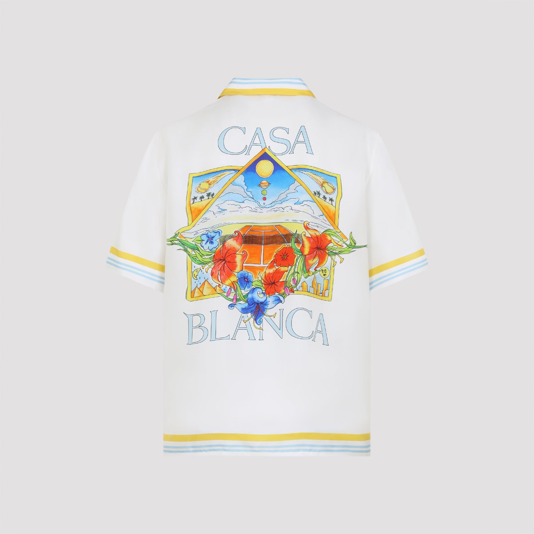 Casablanca Flower Court Icon Shirt - MEN CLOTHING - Casablanca - T.Luxy