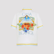 Casablanca Flower Court Icon Shirt - MEN CLOTHING - Casablanca - T.Luxy
