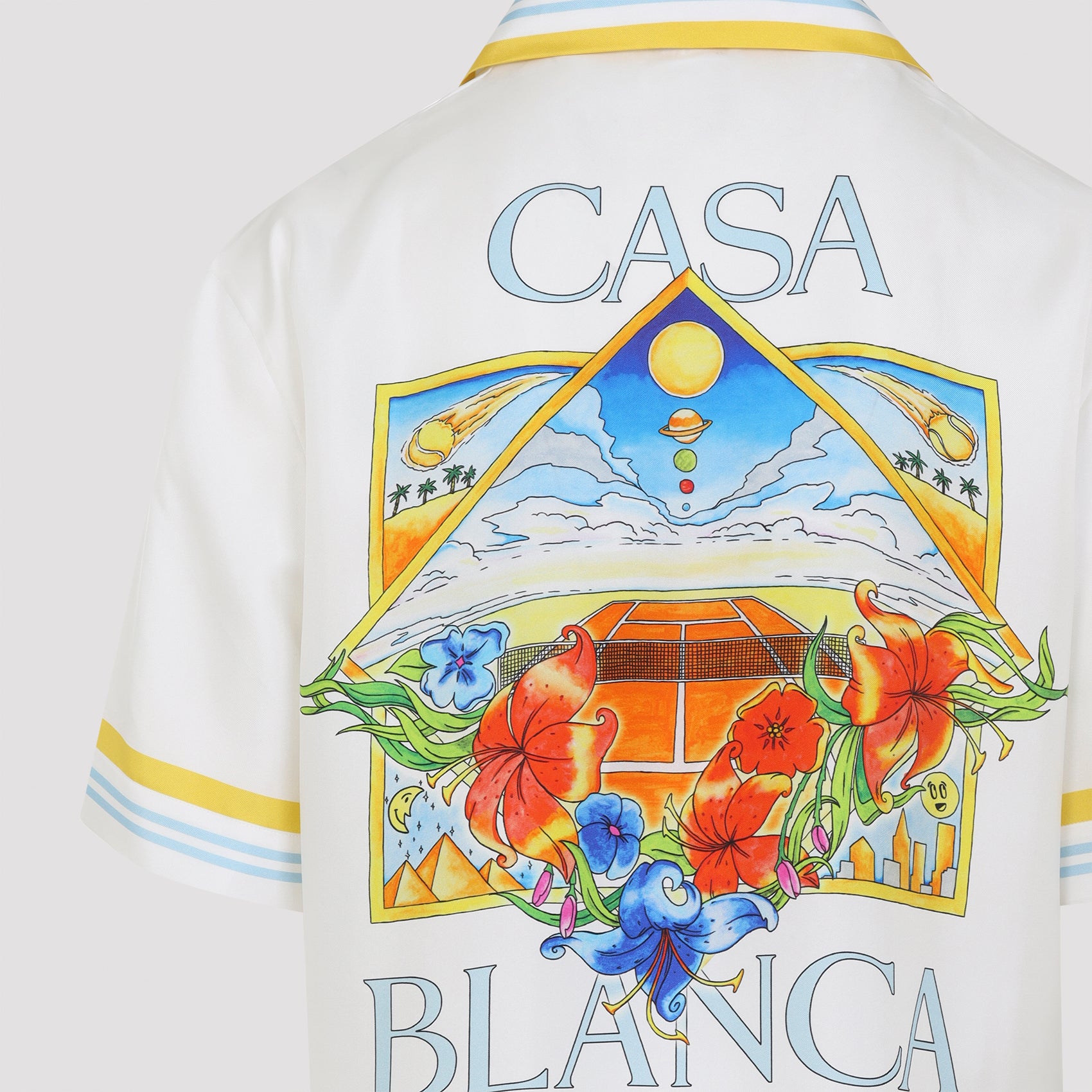 Casablanca Flower Court Icon Shirt - MEN CLOTHING - Casablanca - T.Luxy