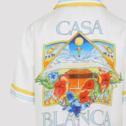 Casablanca Flower Court Icon Shirt - MEN CLOTHING - Casablanca - T.Luxy