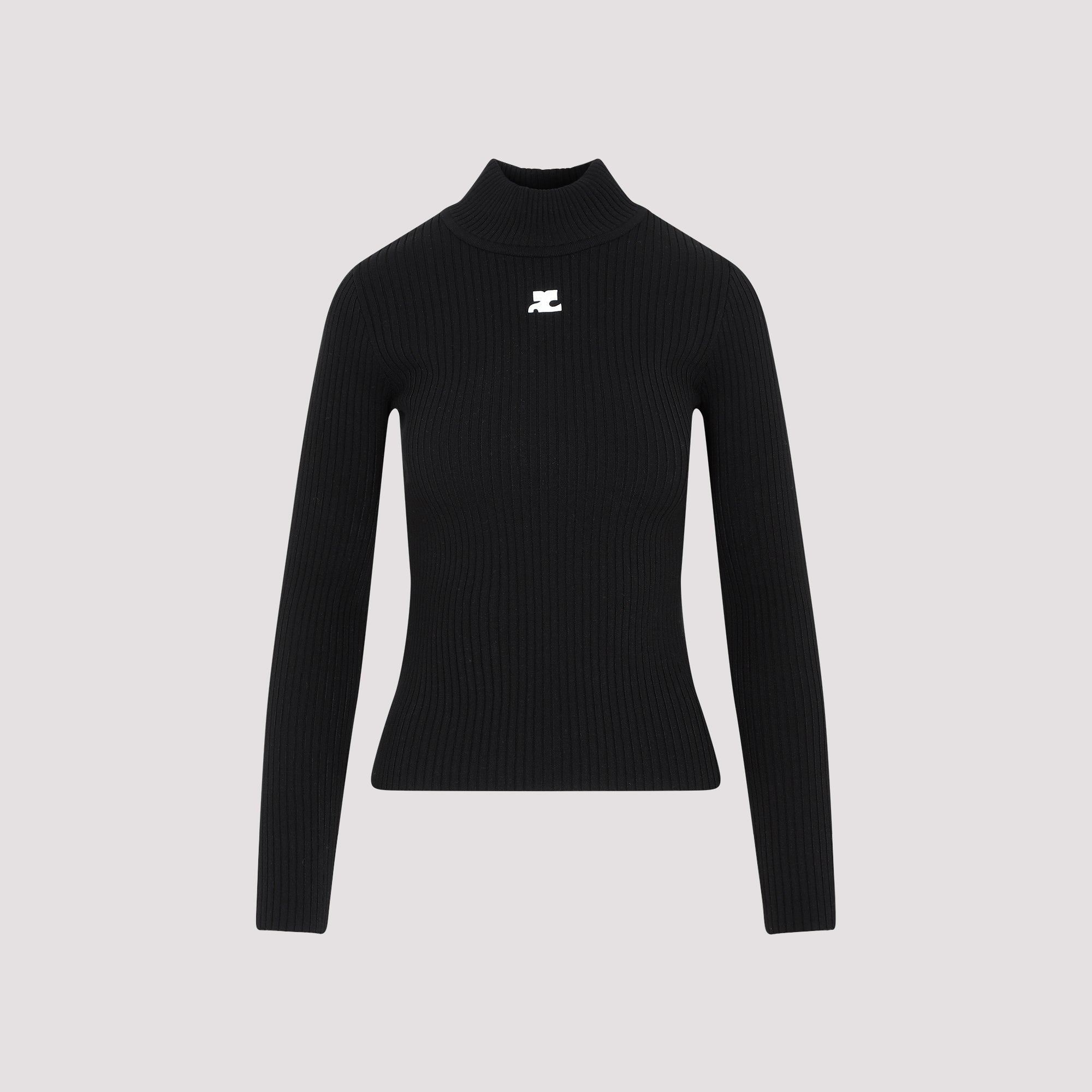 CourrèGes Roll Neck Ribbed Jumper - WOMEN CLOTHING - Courreges - T.Luxy