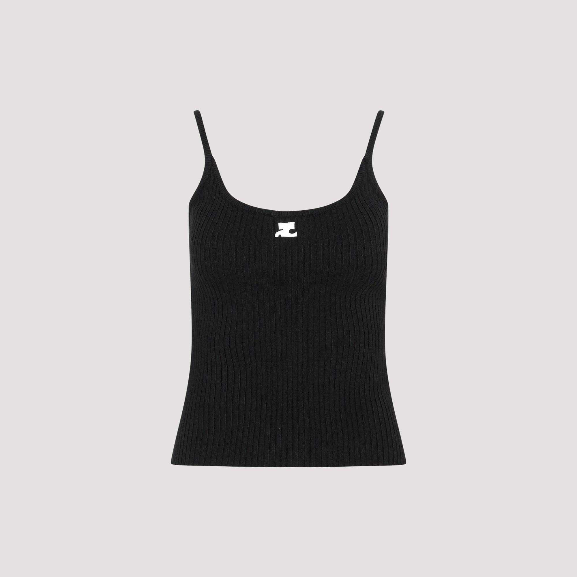 Courreges Rib Knit Tank Top - WOMEN CLOTHING - Courreges - T.Luxy