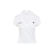 Courreges Cropped Polo - WOMEN CLOTHING - Courreges - T.Luxy