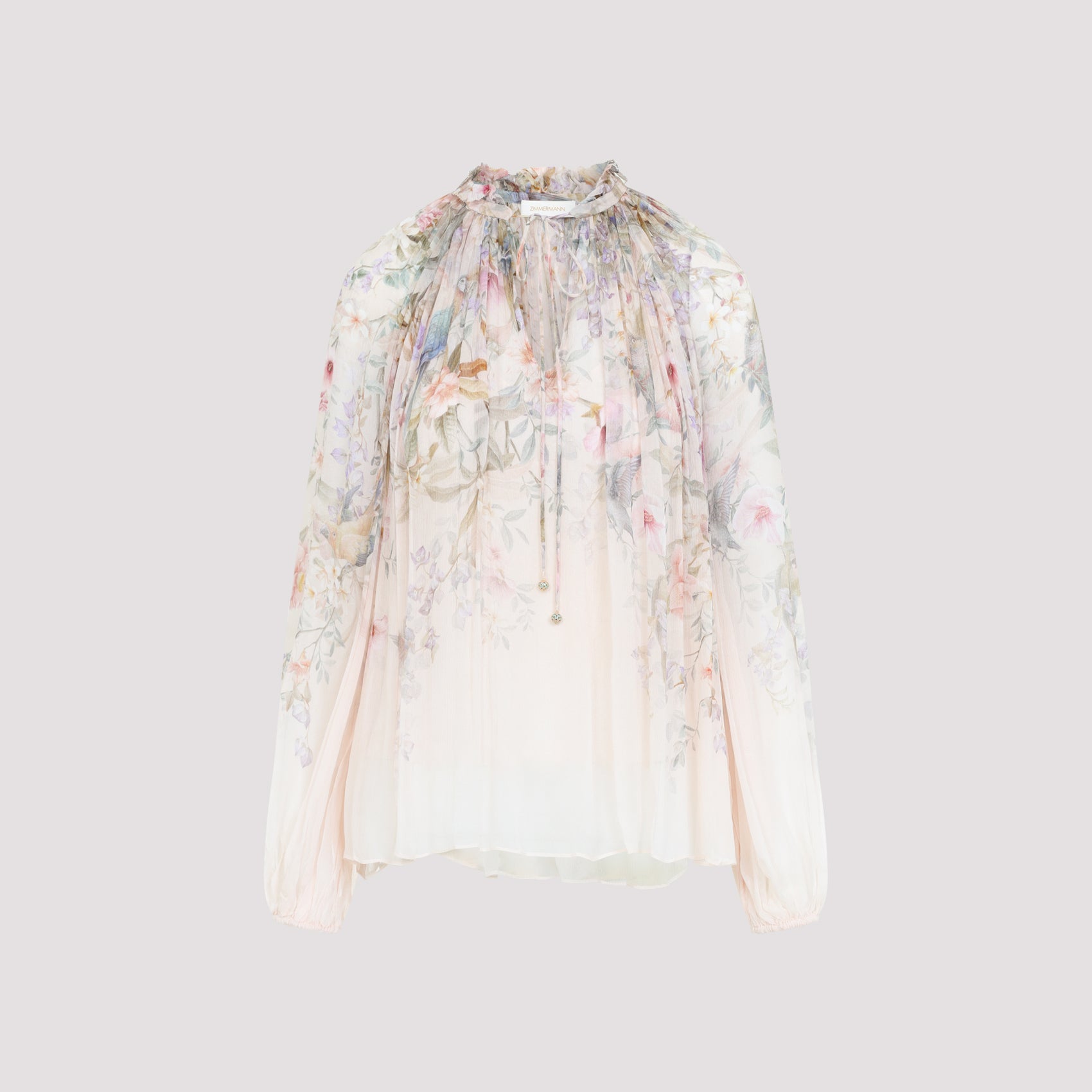 Zimmermann Blouse - Nude & Neutrals | 25f6fc42d59ab5da571ed64b6ce7a4bffc6e20f1