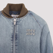 Miu Miu Jackets - Blue | d62c400f1d4826af821baaf7994e2e8fb9efbc57