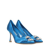 Manolo Blahnik Maida 090 Satin Pumps