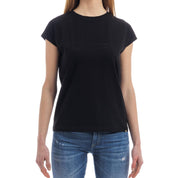 Herno Crystal - Embellished Logo T-shirt - WOMEN CLOTHING - HERNO - T.Luxy