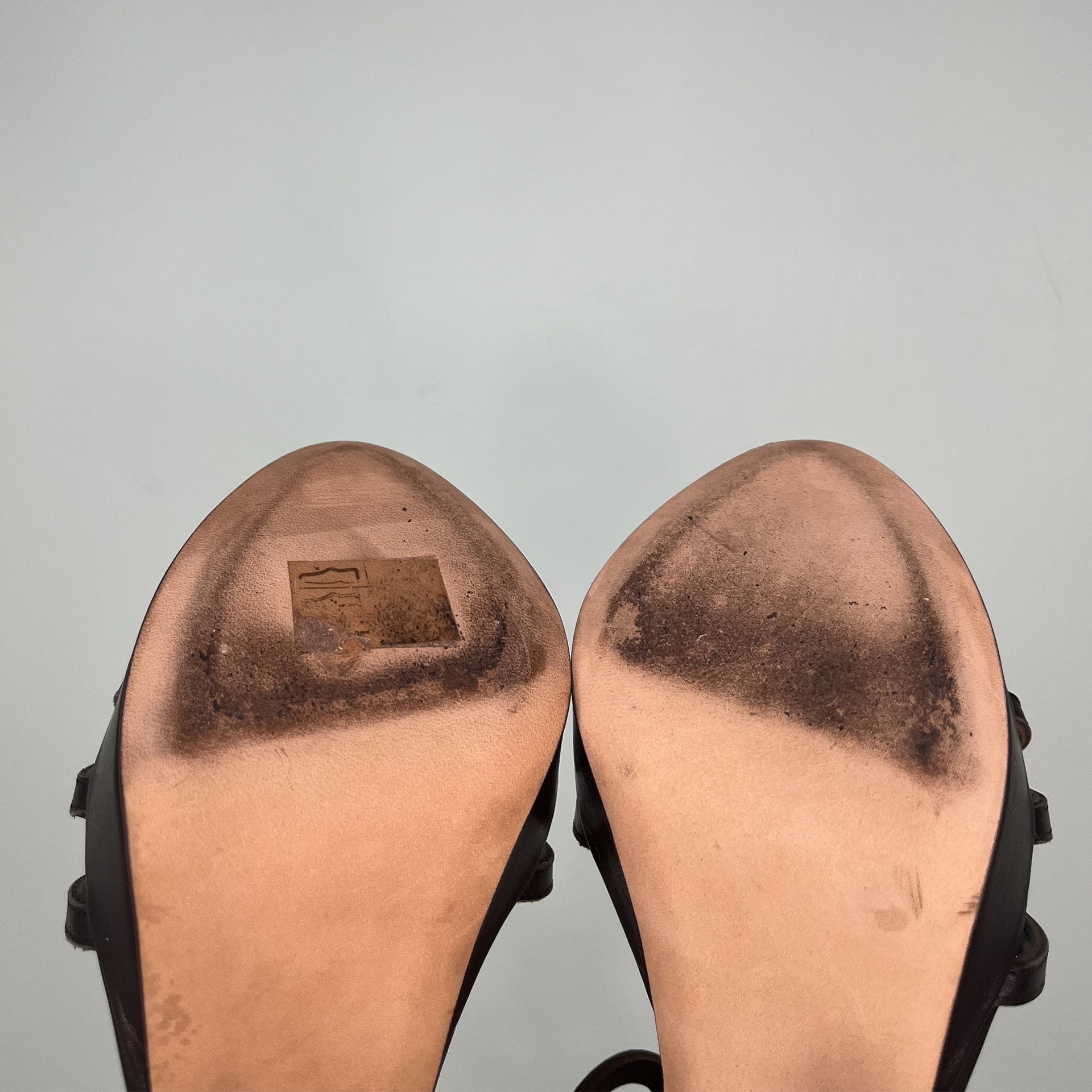 Sergio Rossi Leather Cut Out Farrah Sandals