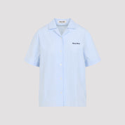 Miu Miu Shirts - Blue | a9aac1ed1fb21fd30516f0582416d57db8e8e8f5