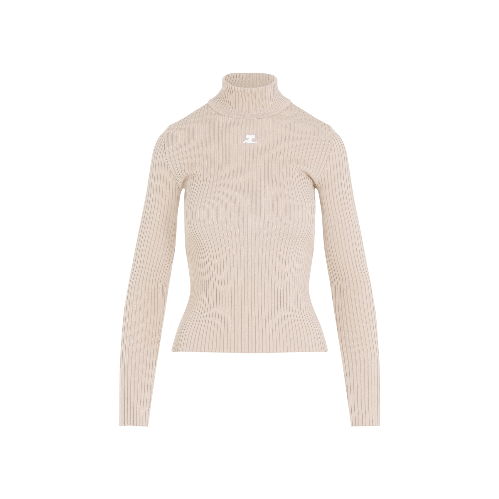 CourrèGes Roll Neck Ribbed Jumper - WOMEN CLOTHING - Courreges - T.Luxy