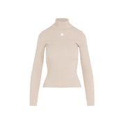 CourrèGes Roll Neck Ribbed Jumper - WOMEN CLOTHING - Courreges - T.Luxy
