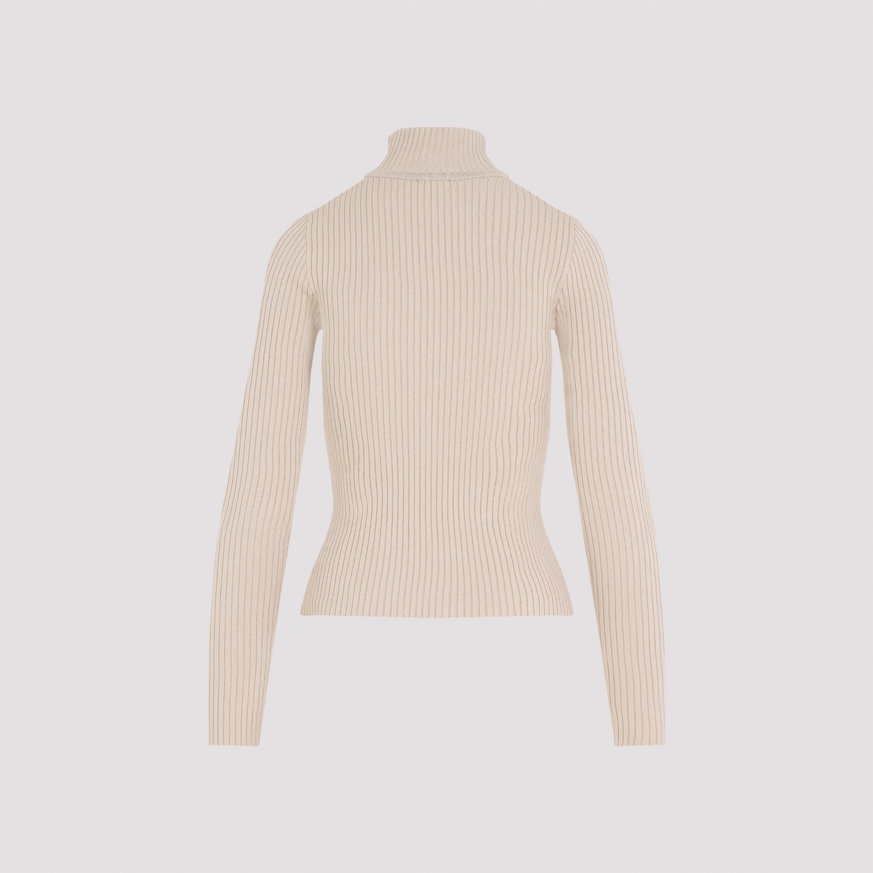 CourrèGes Roll Neck Ribbed Jumper - WOMEN CLOTHING - Courreges - T.Luxy