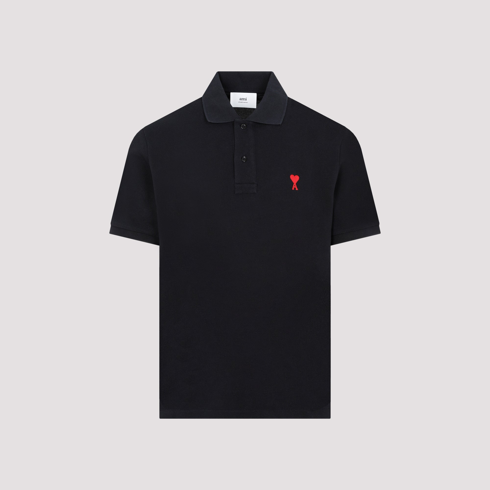 Ami Paris Polo - Black | e8fe36747a640690de0213af28a2c3ca8bf64852